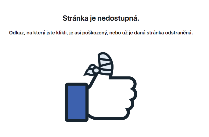 facebook nedostupna